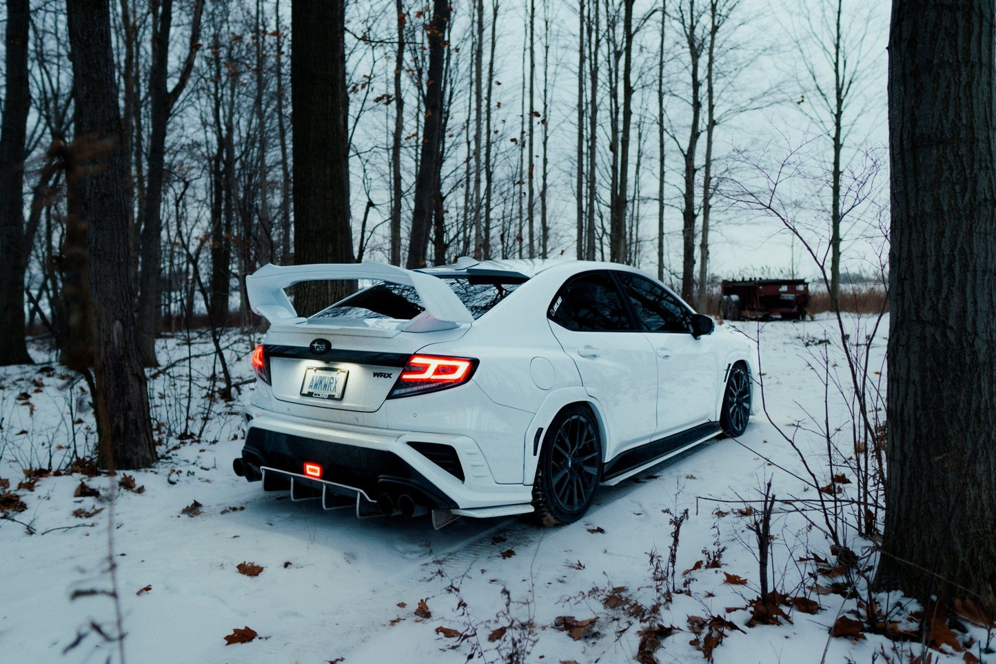 OLM Spec - AR LED Taillights (Clear Lens/Black Base/White Bar) - 2022+ WRX - Speedlogix