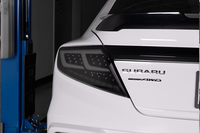 OLM Spec - AR LED Taillights (Smoke Lens/Black Base/White Bar) - 2022+ WRX - Speedlogix