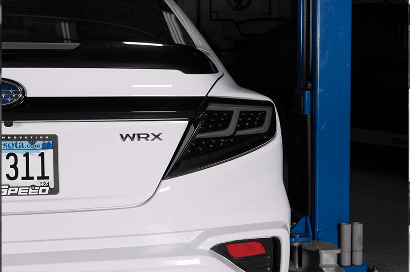 OLM Spec - AR LED Taillights (Smoke Lens/Black Base/White Bar) - 2022+ WRX - Speedlogix