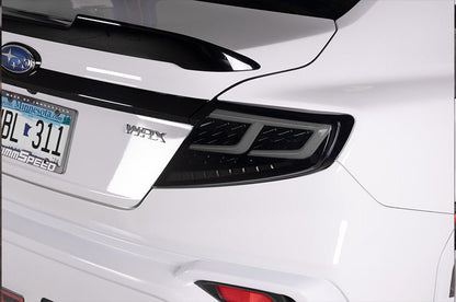 OLM Spec - AR LED Taillights (Smoke Lens/Black Base/White Bar) - 2022+ WRX - Speedlogix
