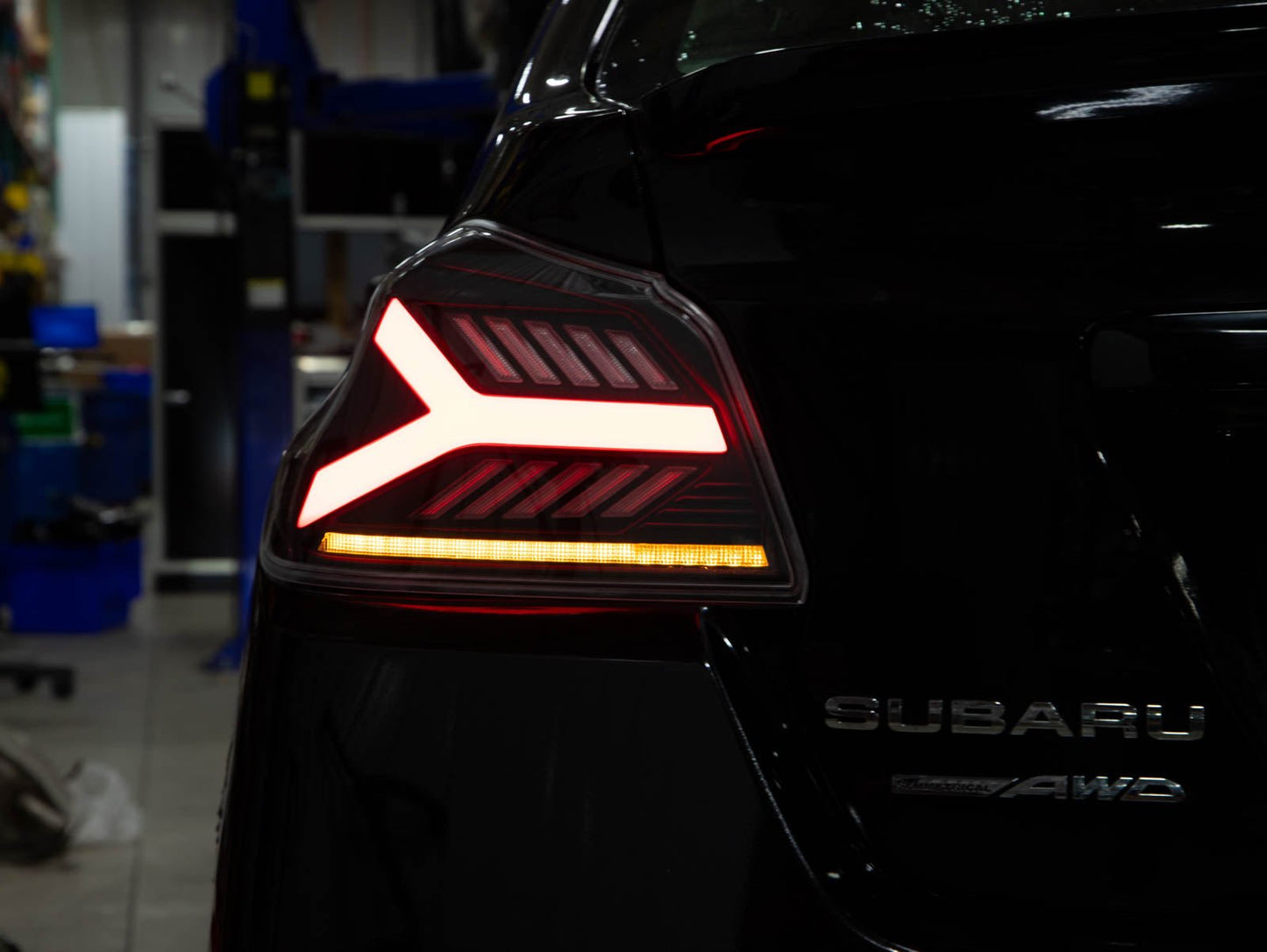 OLM Y - Spec LED Taillights (Clear Lens White Optic) - 2015 - 2021 WRX / STI - Speedlogix