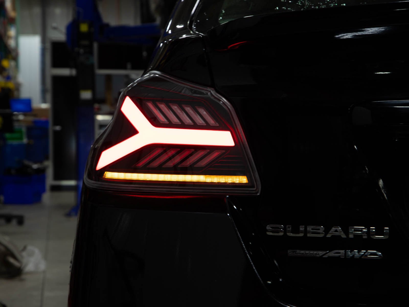 OLM Y - Spec LED Taillights (Clear Lens White Optic) - 2015 - 2021 WRX / STI - Speedlogix