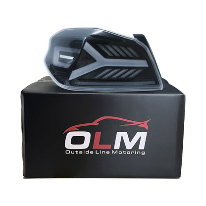 OLM Y - Spec LED Taillights (Clear Lens White Optic) - 2015 - 2021 WRX / STI - Speedlogix
