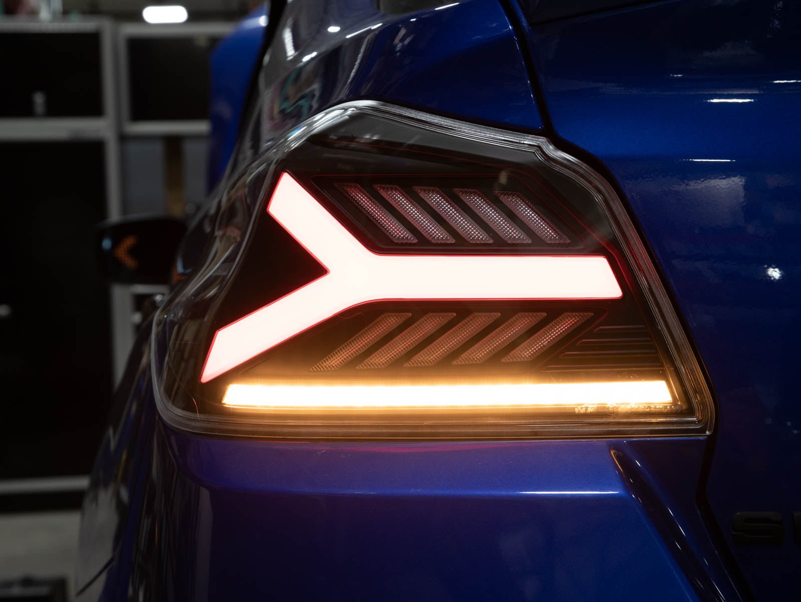 OLM Y - Spec LED Taillights (Smoke Lens White Optic) - 2015 - 2021 WRX / STI - Speedlogix