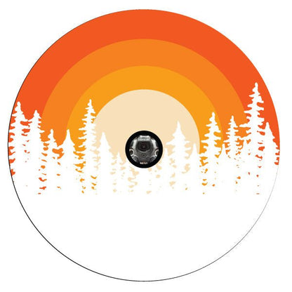 Ombré Sunset in the Woods Spare Tire Cover for RV, Jeep, Camper & More - Speedlogix