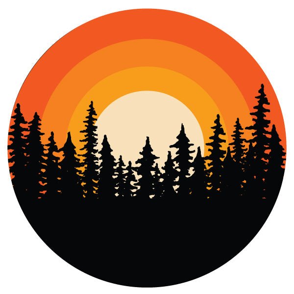 Ombré Sunset in the Woods Spare Tire Cover for RV, Jeep, Camper & More - Speedlogix