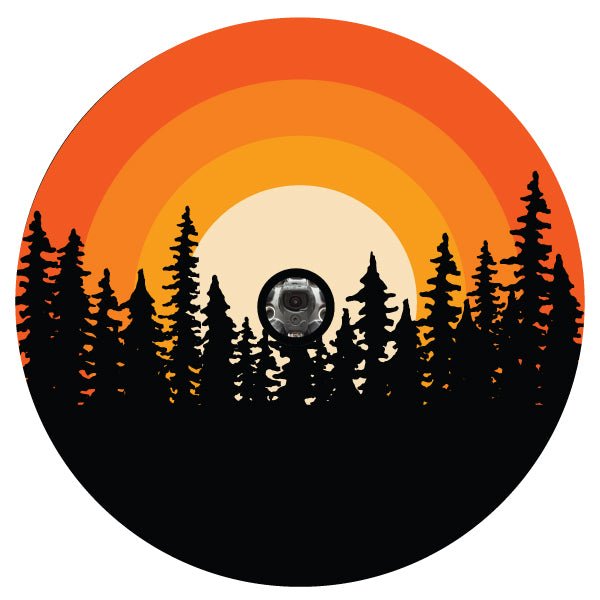 Ombré Sunset in the Woods Spare Tire Cover for RV, Jeep, Camper & More - Speedlogix