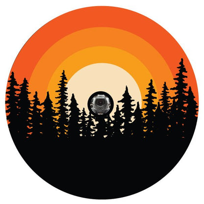 Ombré Sunset in the Woods Spare Tire Cover for RV, Jeep, Camper & More - Speedlogix