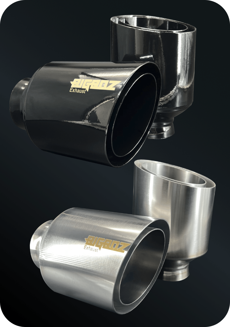 Open Double Wall 5 Inch Tip Set for (2015 - 2023 V8 Dodge Charger) - Speedlogix