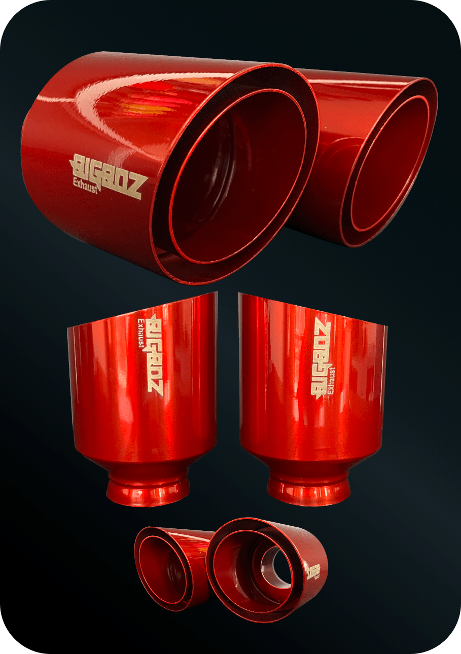 Open Double Wall 5 Inch Tip Set for (2015 - 2023 V8 Dodge Charger) - Speedlogix