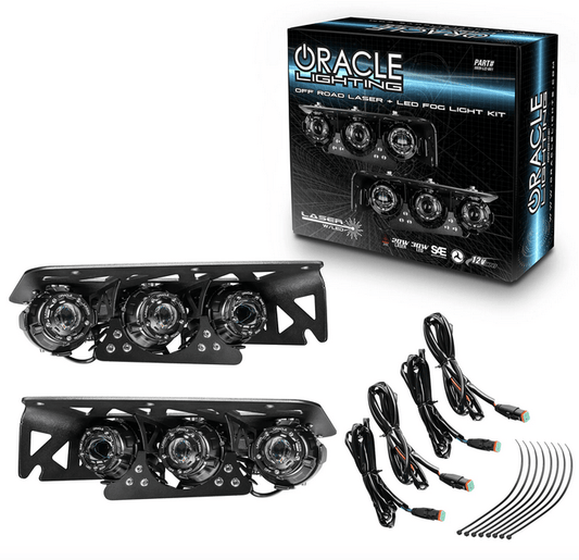 Oracle Laser Auxiliary Light / LED Fog Light Kit 2021 - 2024 Bronco - Speedlogix