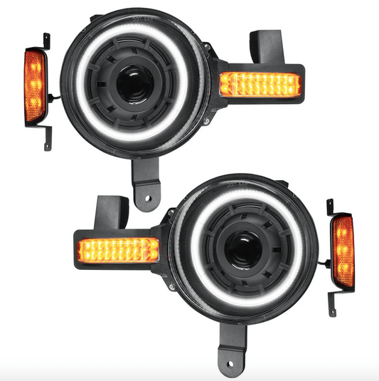 ORACLE Oculus Bi - LED Projector Headlights White 2021 - 2024 Bronco - Speedlogix