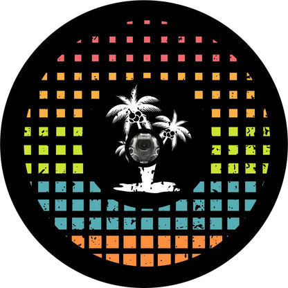 Palm Trees Tropical Summer Vibes Bronco Spare Tire Cover - Speedlogix