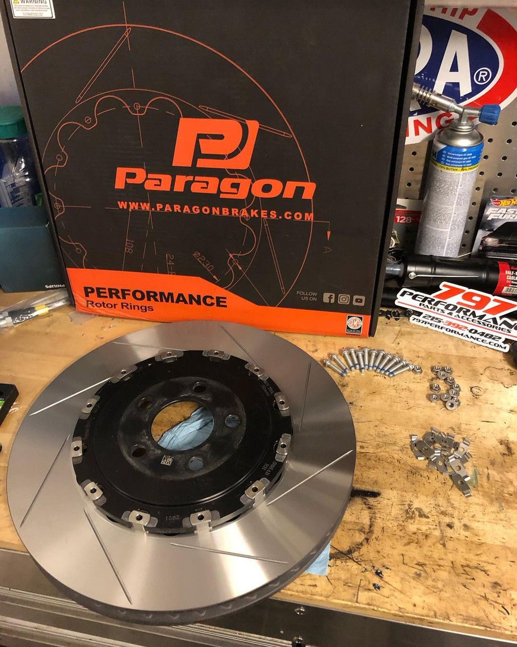 Paragon Front Brake Rotor Rings 2021 - 2023 Challenger/Charger - Speedlogix