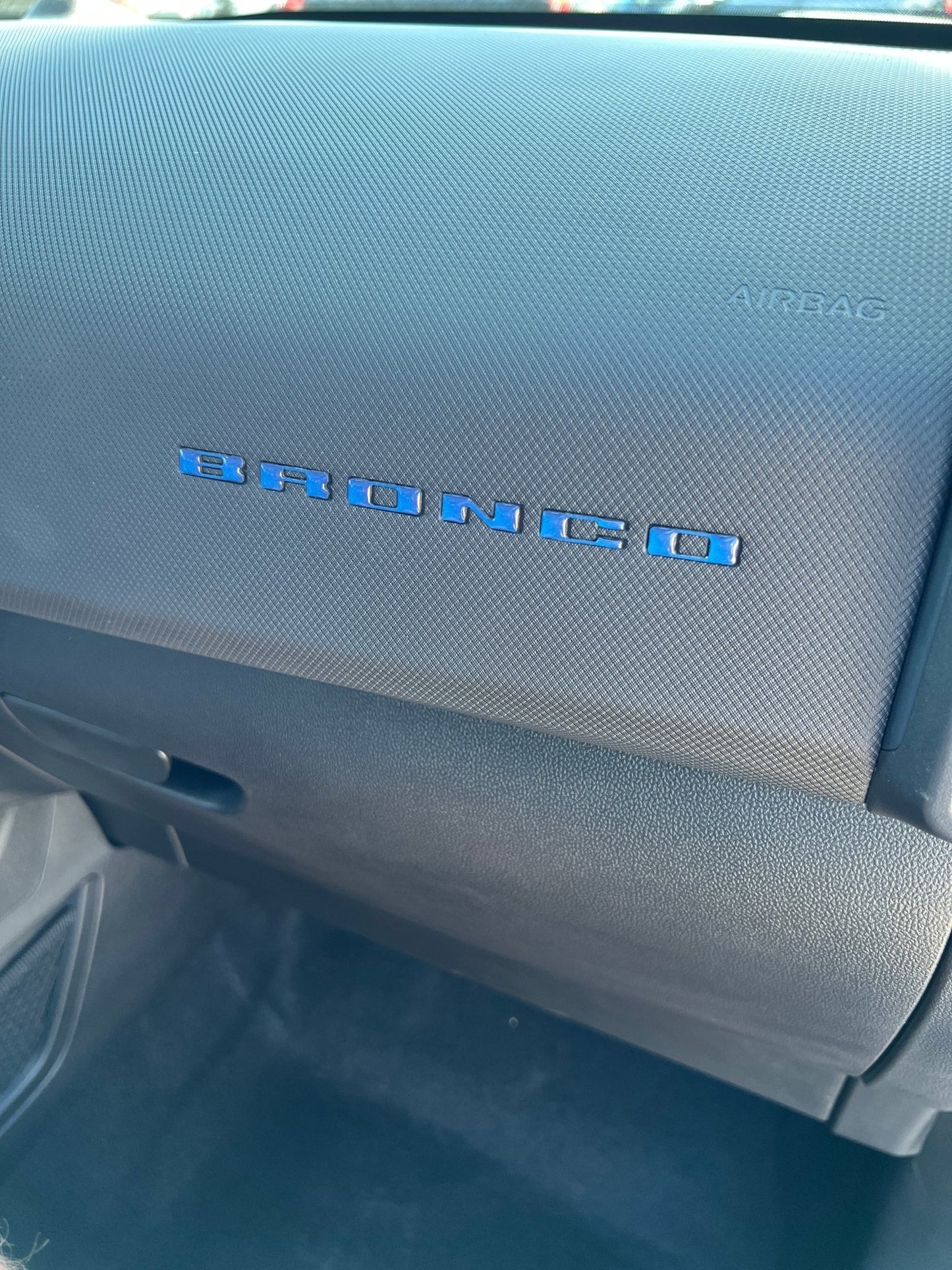 Passenger Dash Letter Inserts Fits 2025 - 2026 Ford Bronco Sport - Speedlogix