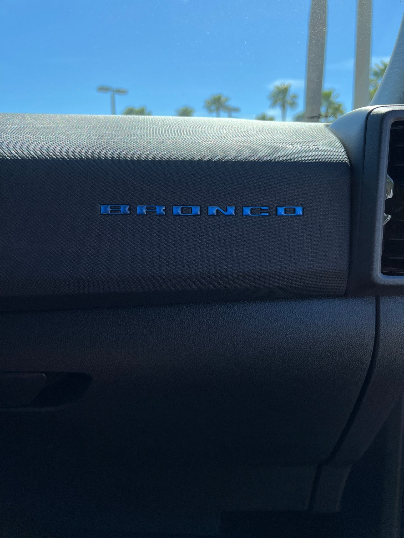 Passenger Dash Letter Inserts Fits 2025 - 2026 Ford Bronco Sport - Speedlogix