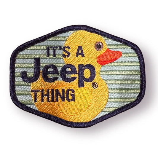 Patch - Jeep Duck - It's A Jeep Thing Stripes - Green - Speedlogix