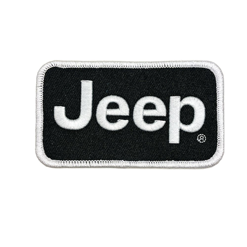 Patch - Jeep Text - Black/White - Speedlogix