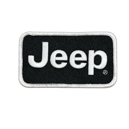 Patch - Jeep Text - Black/White - Speedlogix