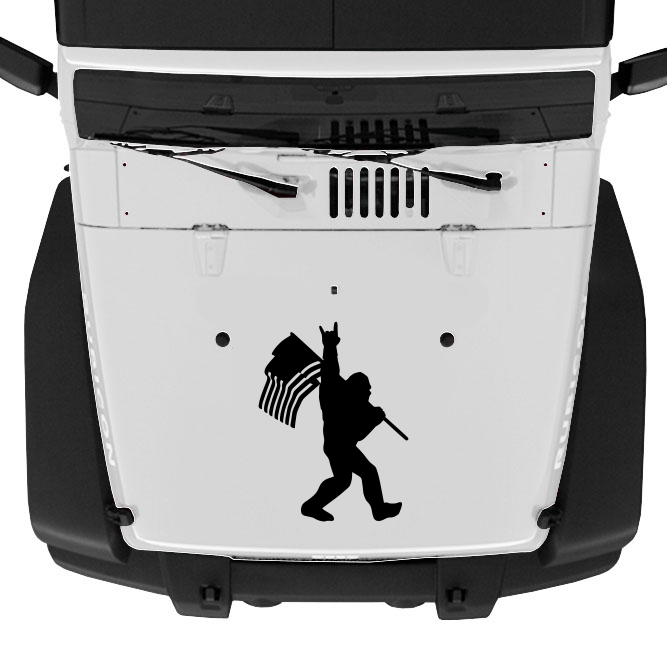 Patriotic Bigfoot Hood Graphic - Speedlogix
