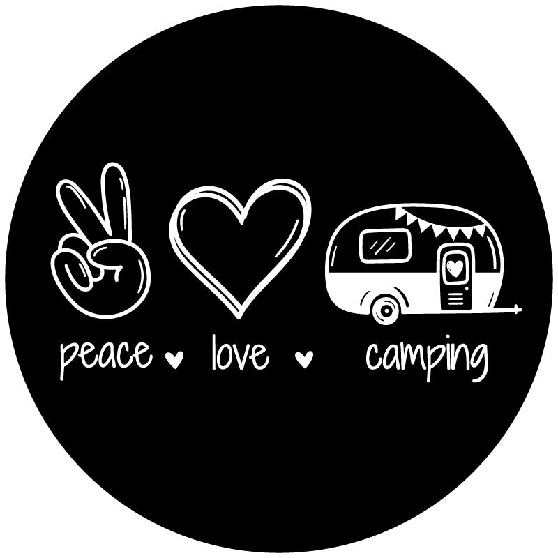 Peace • Love • Camping Bronco Spare Tire Cover - Speedlogix