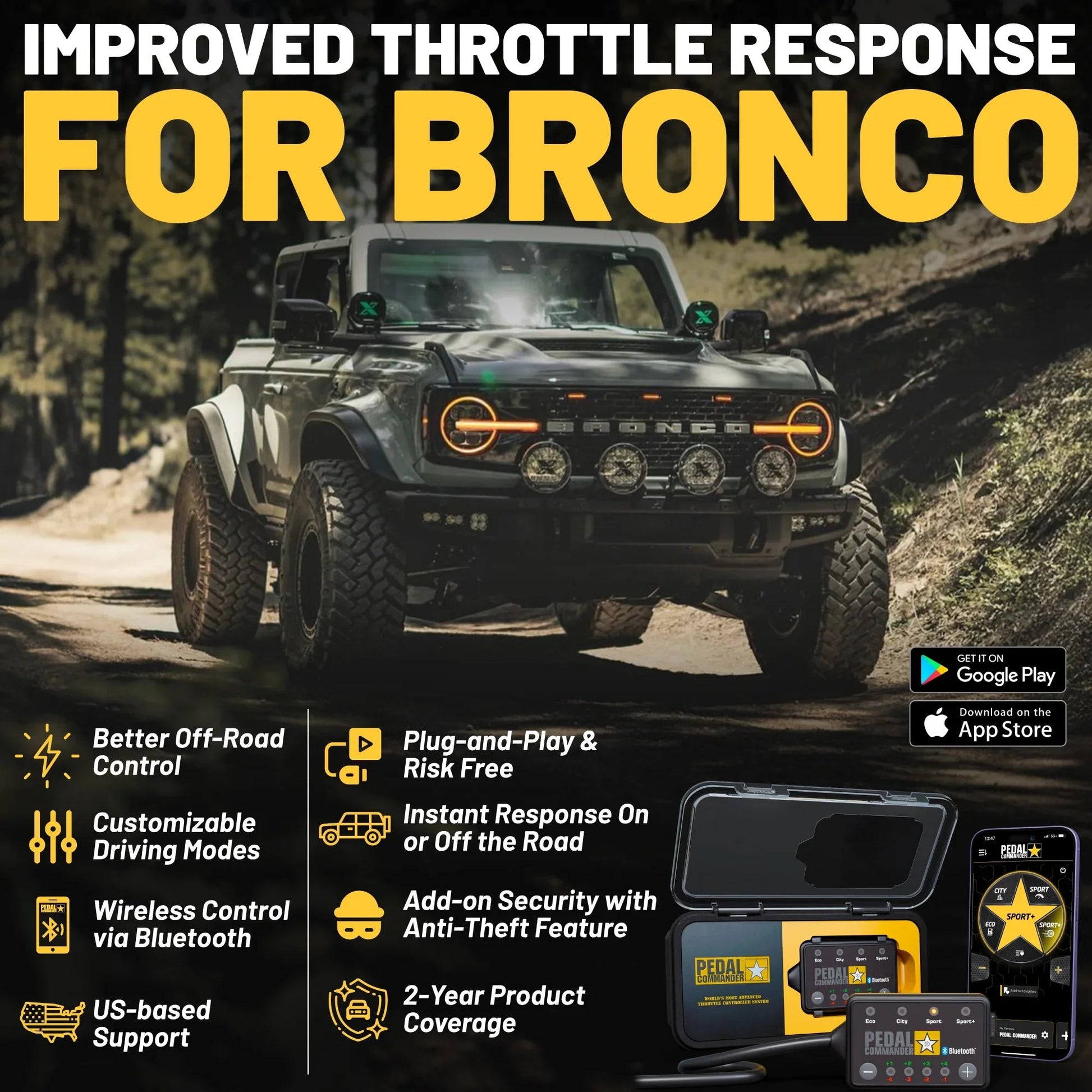 Pedal Commander for Ford Bronco - Speedlogix