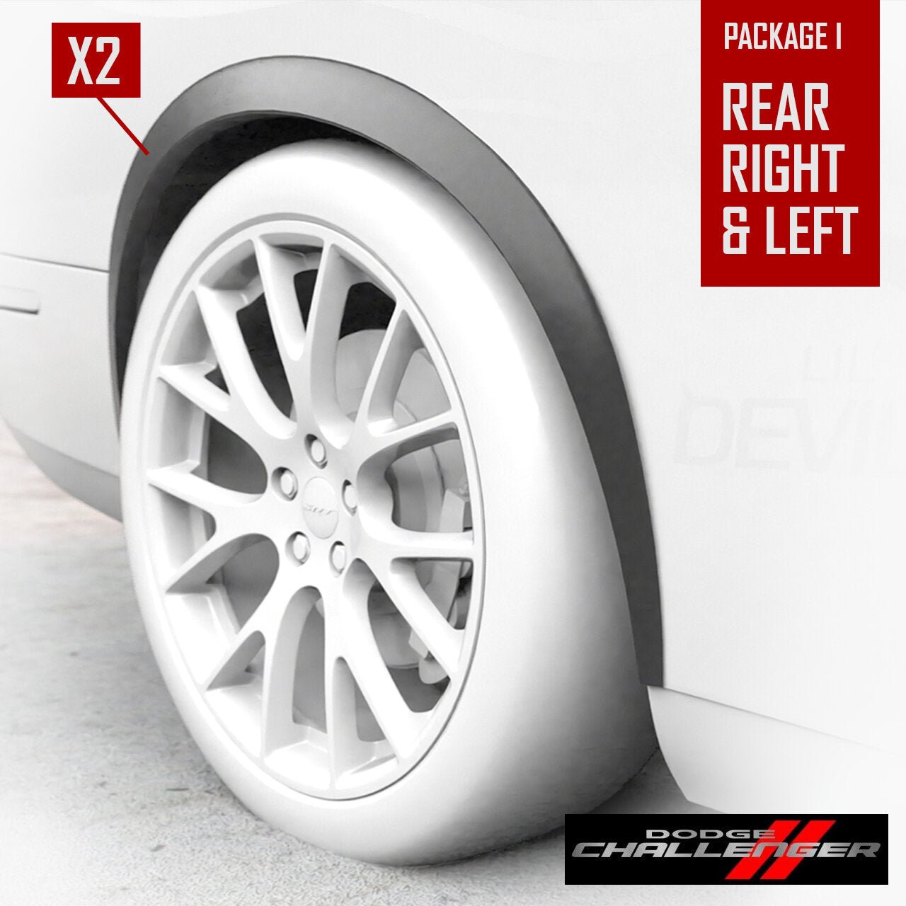 Phillips Lil' Devils Fender Flares (Rear Only) 2008 - 2023 Challenger - Speedlogix