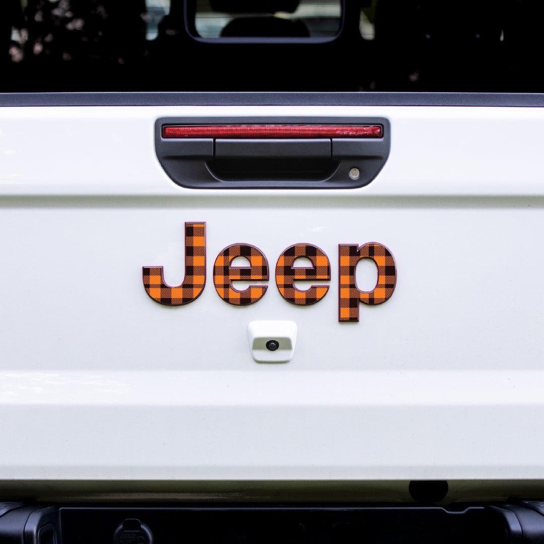 Emblem Decal set for Jeep Gladiator | Plaid