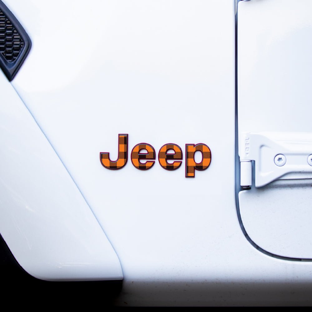 Emblem Decal set for Jeep Gladiator | Plaid