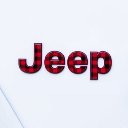 Emblem Decal set for Jeep Gladiator | Plaid