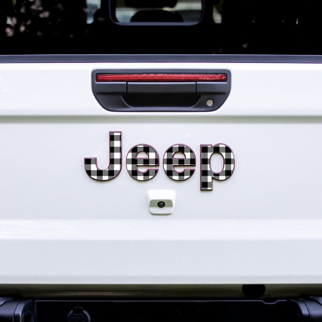 Emblem Decal set for Jeep Gladiator | Plaid