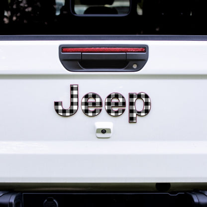 Emblem Decal set for Jeep Gladiator | Plaid