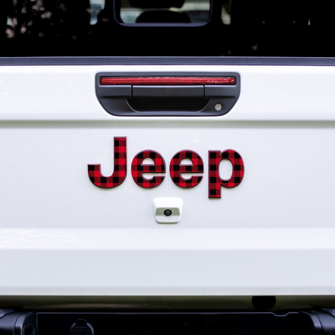 Emblem Decal set for Jeep Gladiator | Plaid