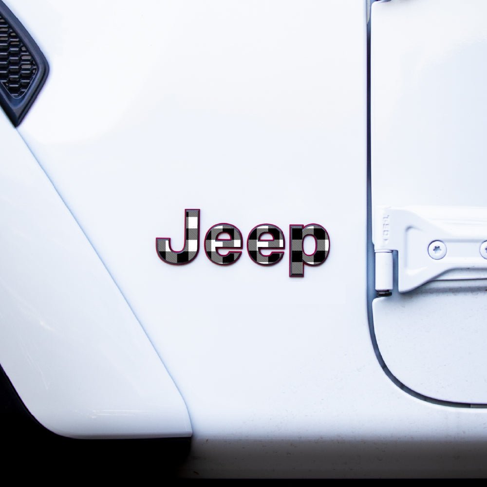 Emblem Decal set for Jeep Gladiator | Plaid