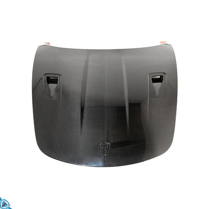 2012-2025 Porsche Boxster & Cayman (981/982) GT4 RS Style Pre-Preg Dry Carbon Fiber Hood | FYBR Aerodynamics