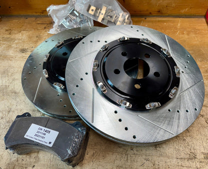 PowerStop Z26 Front Brake Rotor+Pad Kit 2015 - 2020 Challenger/Charger (6 - Piston) - Speedlogix