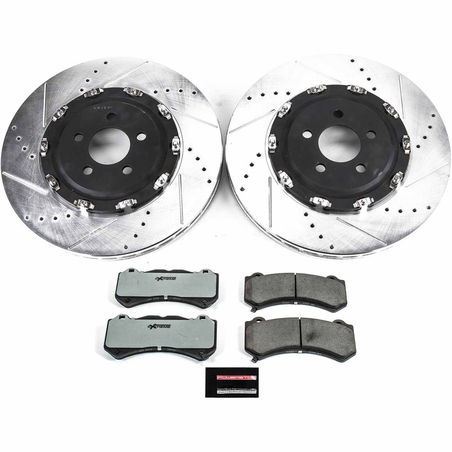 PowerStop Z26 Front Brake Rotor+Pad Kit 2015 - 2020 Challenger/Charger (6 - Piston) - Speedlogix