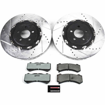 PowerStop Z26 Front Brake Rotor+Pad Kit 2015 - 2020 Challenger/Charger (6 - Piston) - Speedlogix