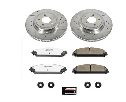 PowerStop Z26 Front & Rear Brake Pad & Rotor Kit 2005 - 2023 Challenger/Charger 5.7L - Speedlogix
