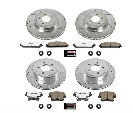 PowerStop Z26 Front & Rear Brake Pad & Rotor Kit 2005 - 2023 Challenger/Charger 5.7L - Speedlogix