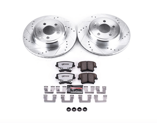 PowerStop Z26 Front & Rear Brake Pad & Rotor Kit 2005 - 2023 Challenger/Charger 5.7L - Speedlogix