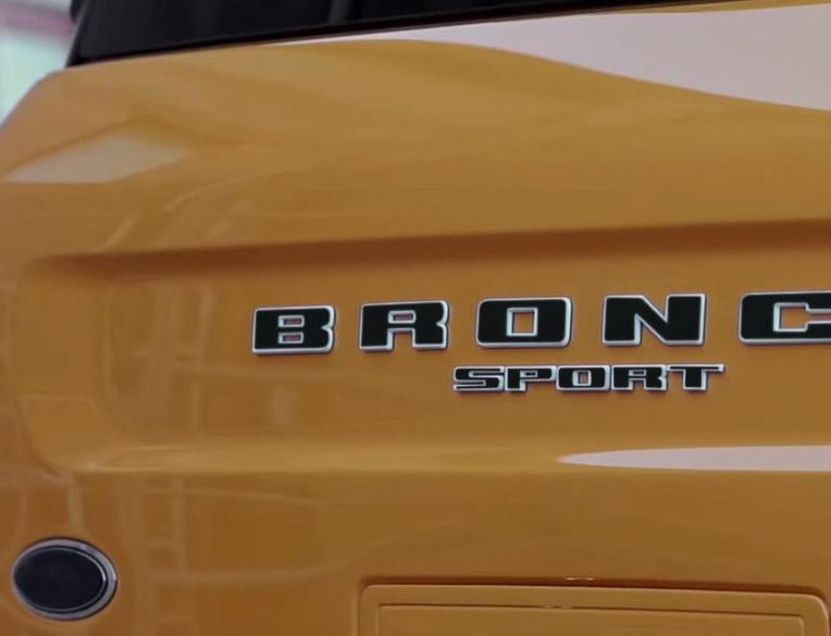 Premium Cast Vinyl Decal Letter Inlays for 2020 - 2026 Bronco Sport Tailgate - Speedlogix