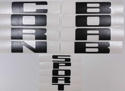 Premium Cast Vinyl Decal Letter Inlays for 2020 - 2026 Bronco Sport Tailgate - Speedlogix