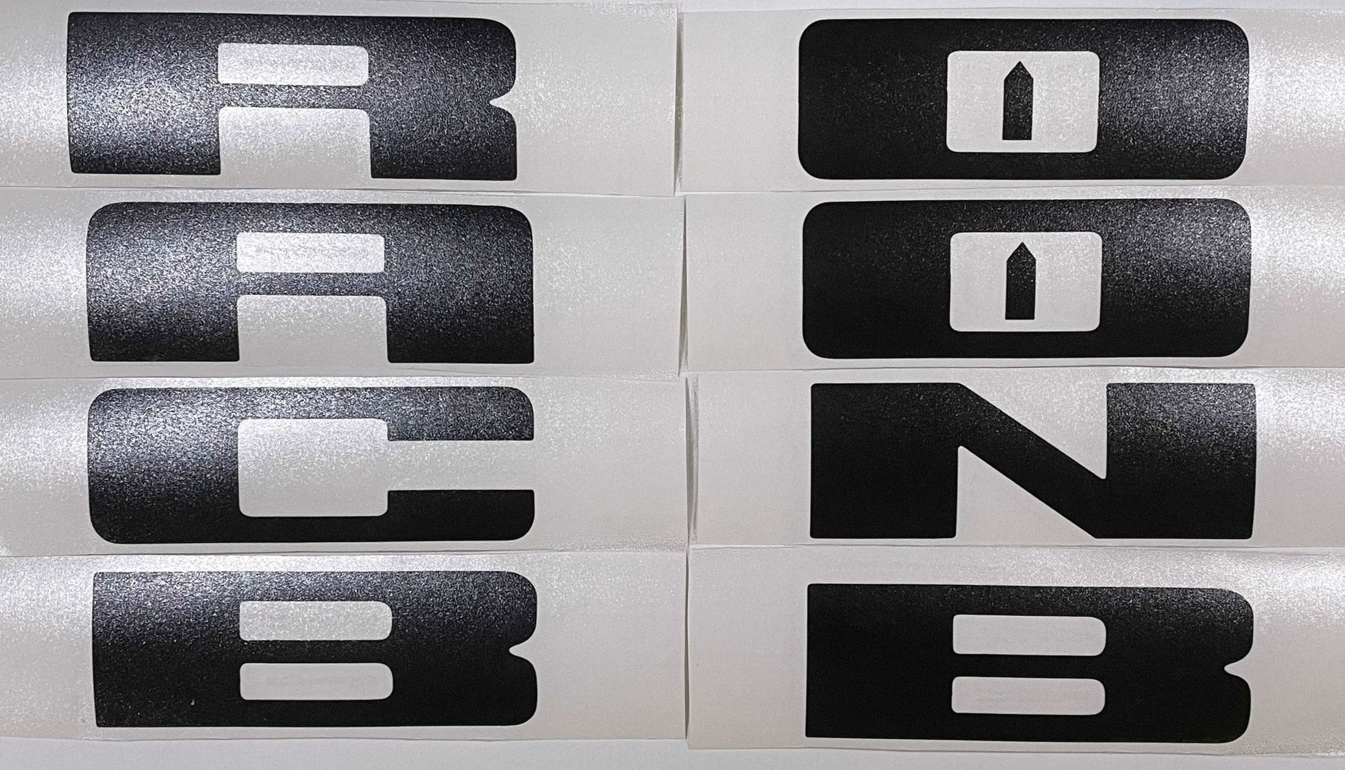 Premium Cast Vinyl Decal Letter Inlays for 2020 - 2026 Bronco/Bronco Sport Grille - Speedlogix