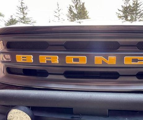 Premium Cast Vinyl Decal Letter Inlays for 2020 - 2026 Bronco/Bronco Sport Grille - Speedlogix