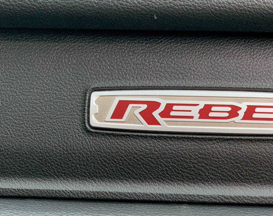 Premium Cast Vinyl Decal Letter Inserts for 2019 - 2026 RAM REBEL Dashboard - Speedlogix
