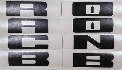 Premium Cast Vinyl Decal Letter Inlays for 2020-2025 Bronco/Bronco Sport Grille