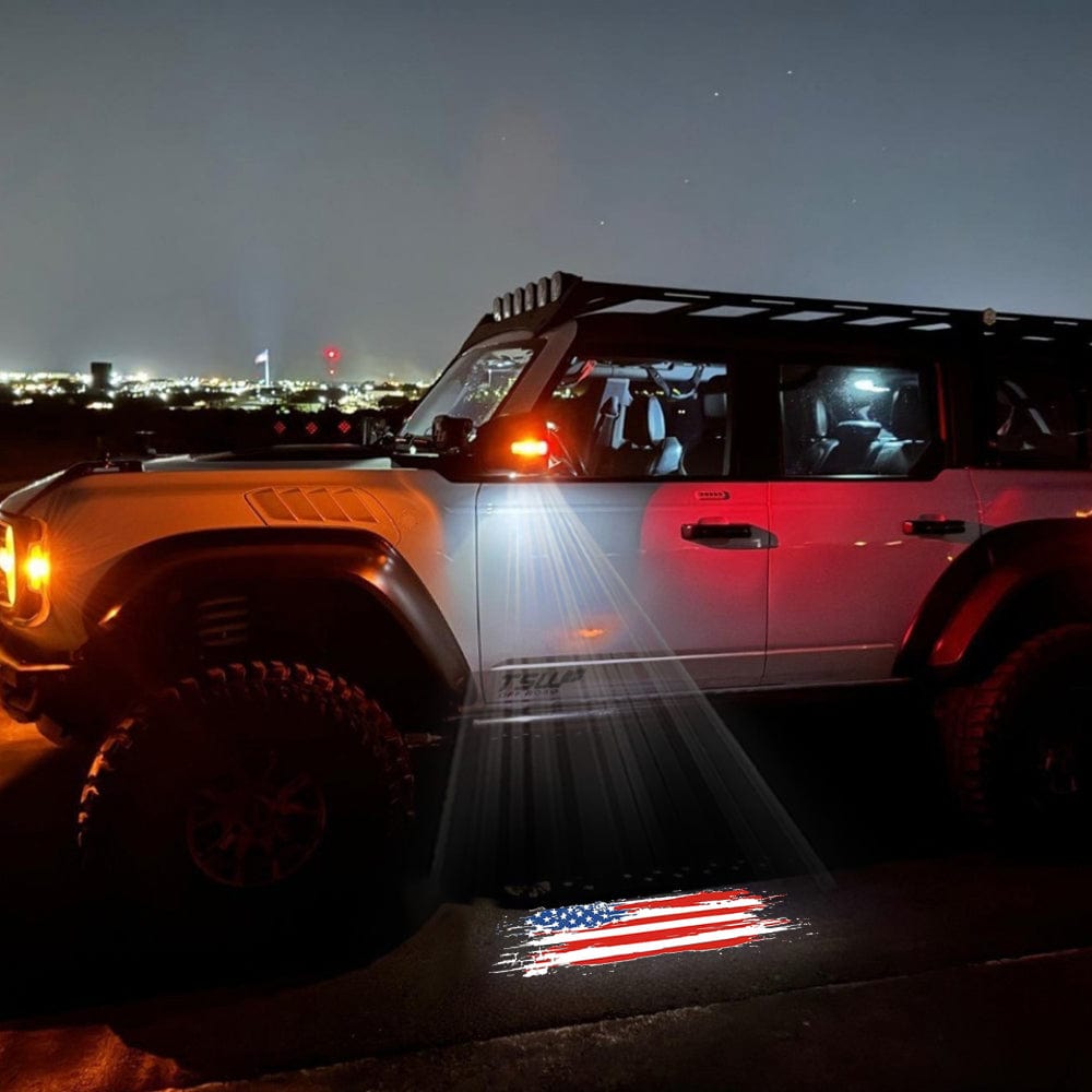 Premium LED Side Mirror Projector Puddle Approach Lights for Ford Bronco 2021 - 2026 - Speedlogix