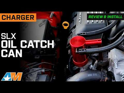 SLX Red Billet Oil Catch Can 2011-2023 Challenger/Charger 5.7L, 6.4L