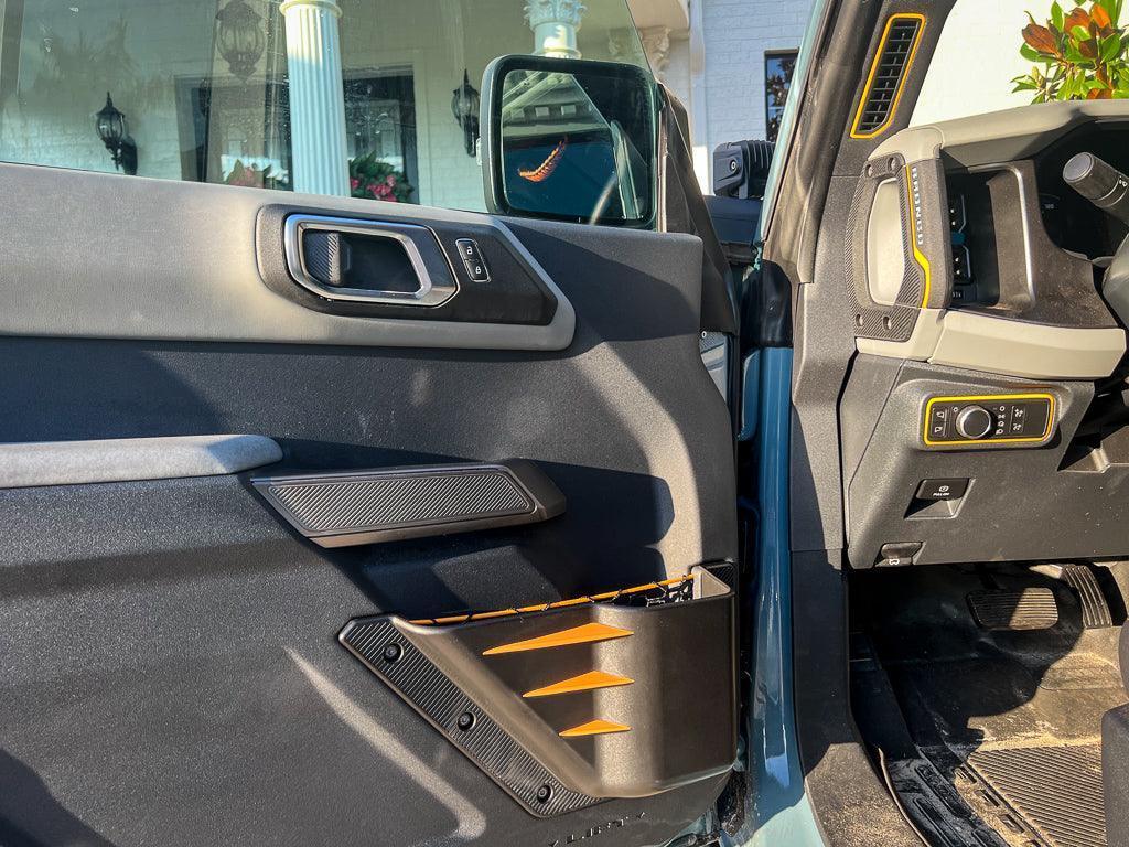 Printed Series ABS Bin Fin Overlays (Front) - 2021+ Bronco - Speedlogix